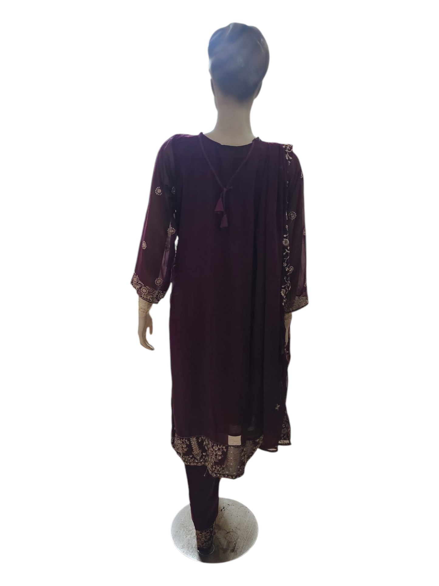 Deep Purple Salwar Kameez
