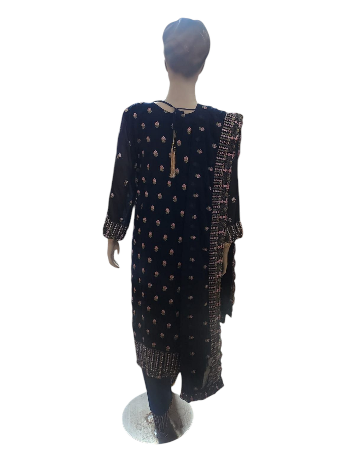 Navy and Baby Pink Salwar Kameez