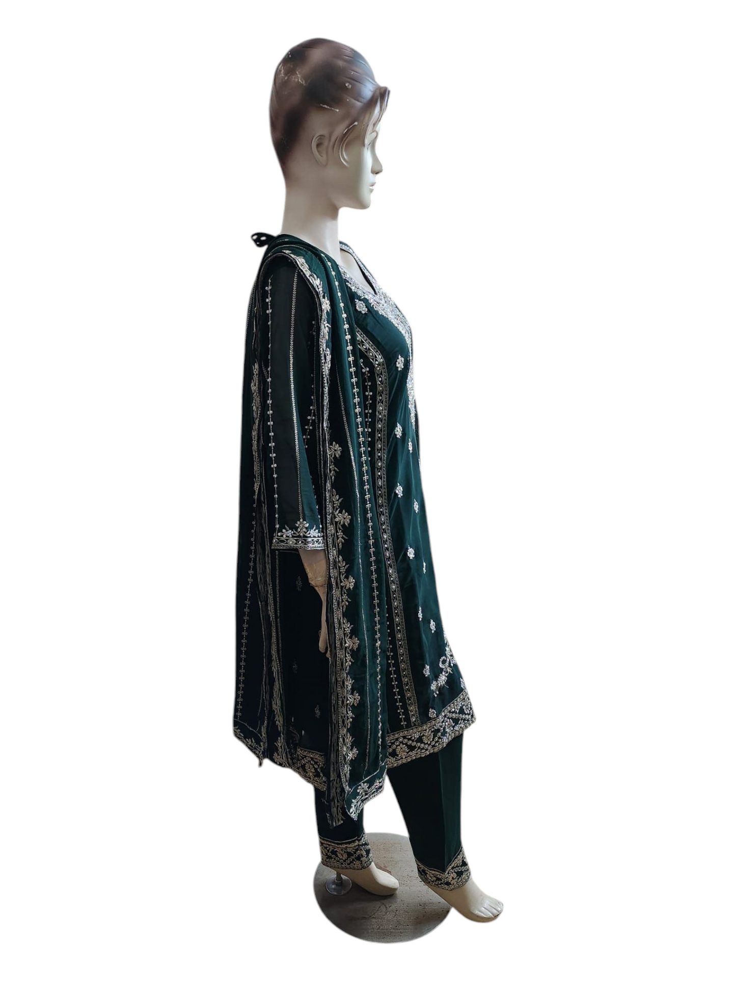 Forest Green Salwar Kameez