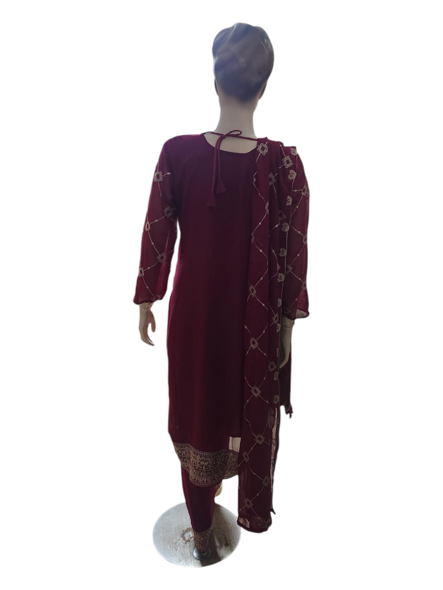 Rose Red Salwar Kameez