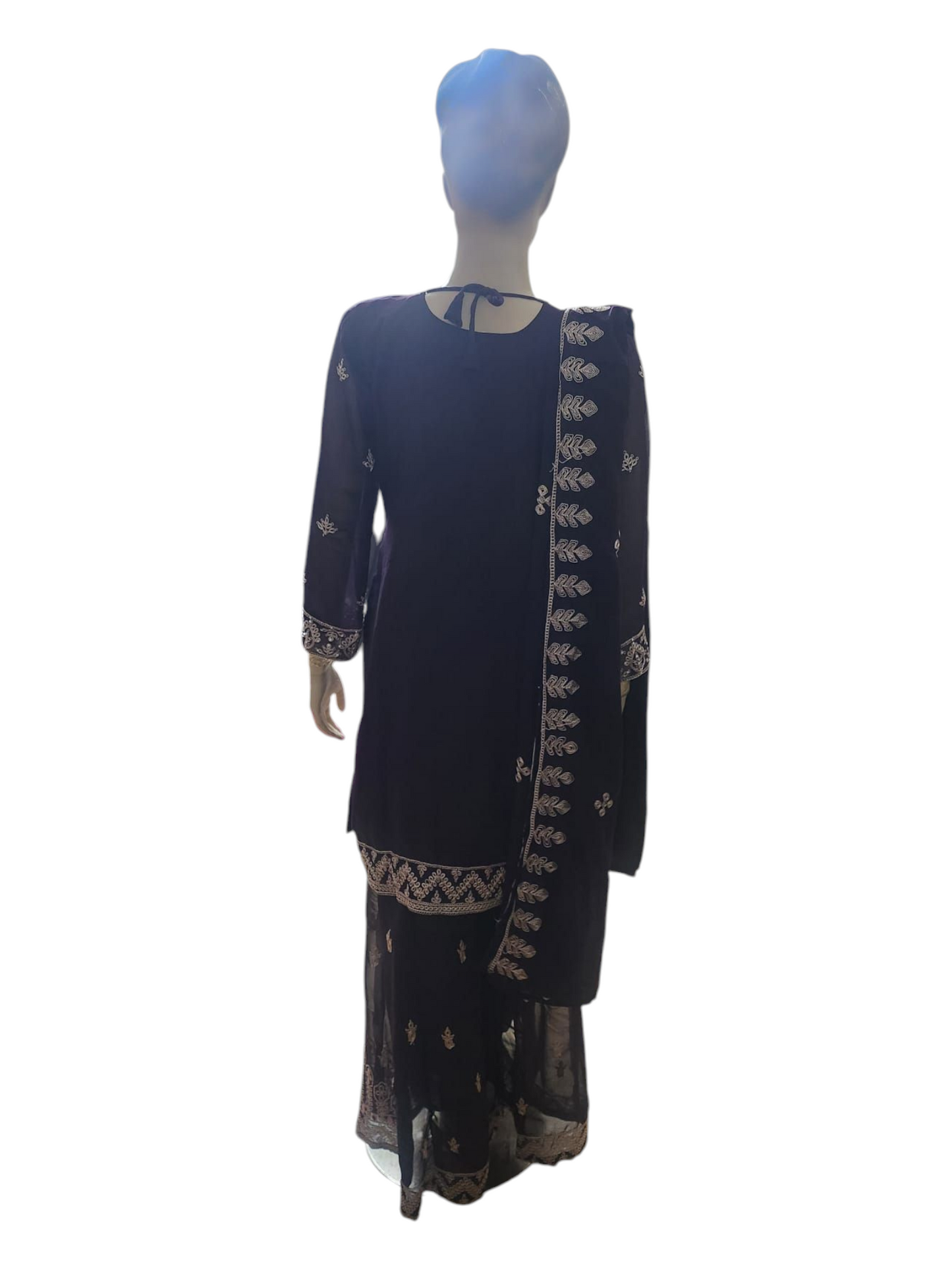 Aubergine Purple Palazzo Suit