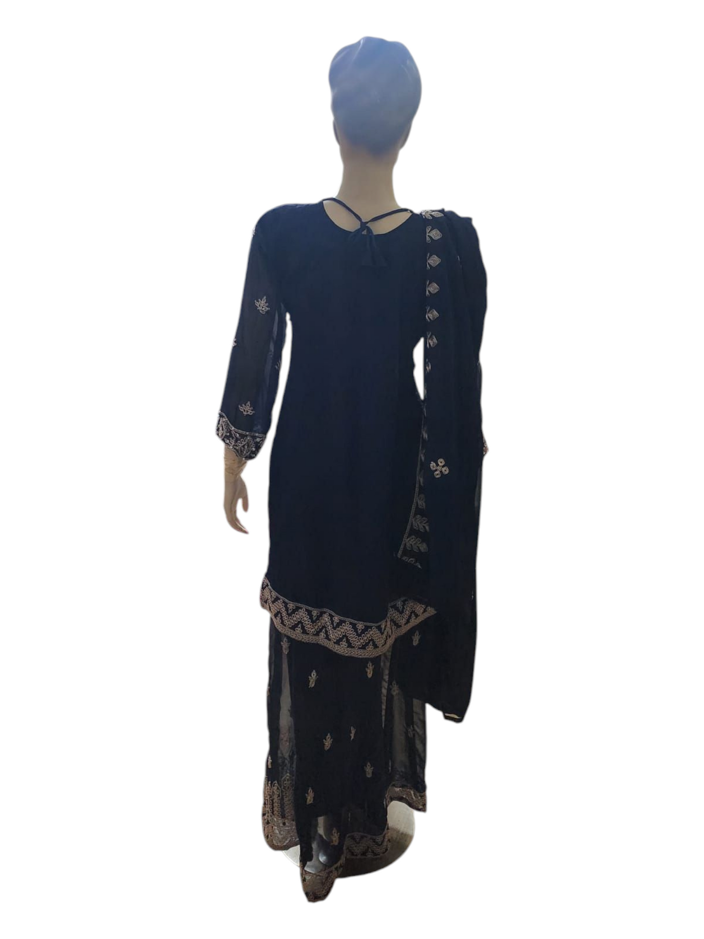 Midnight Navy Palazzo Suit