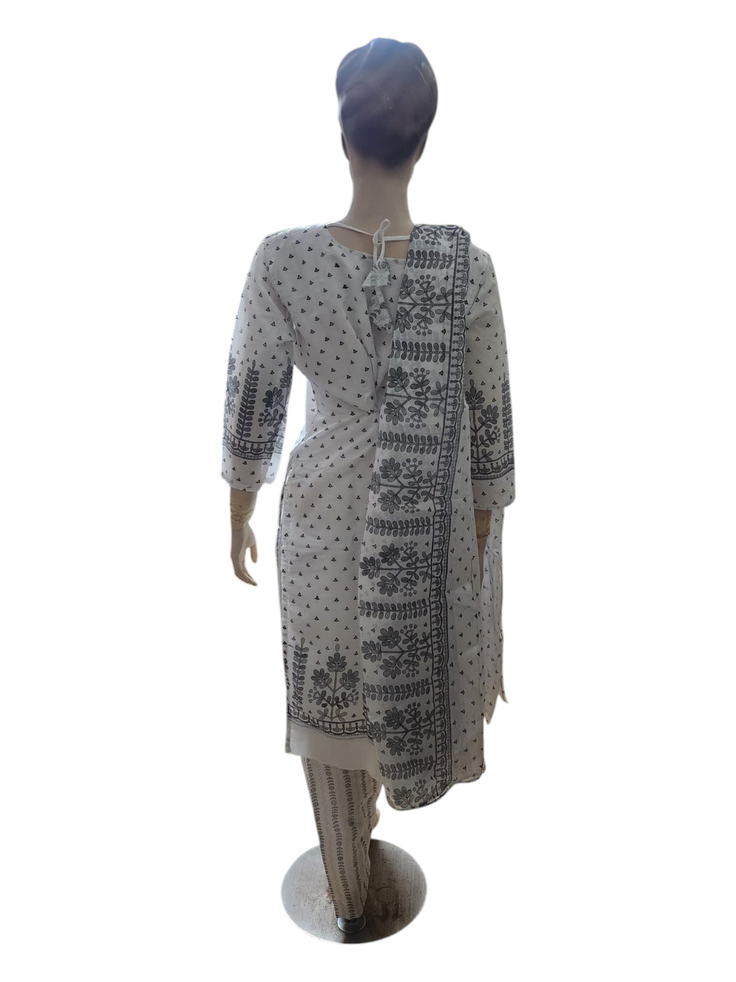White & Black Salwar Kameez