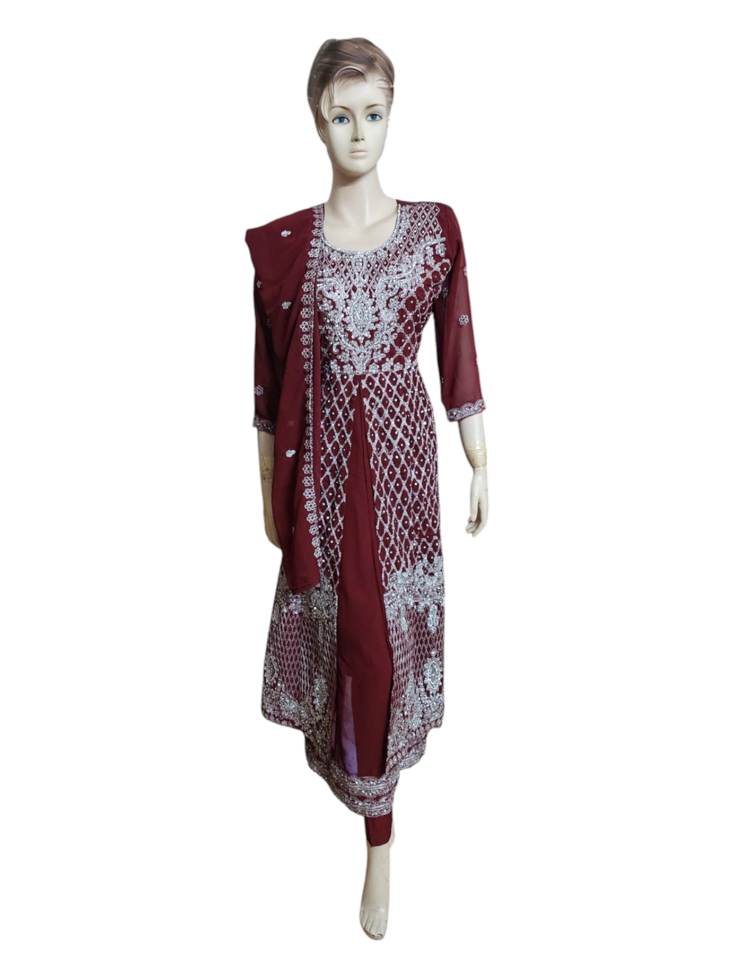 Deep Red Long Dress