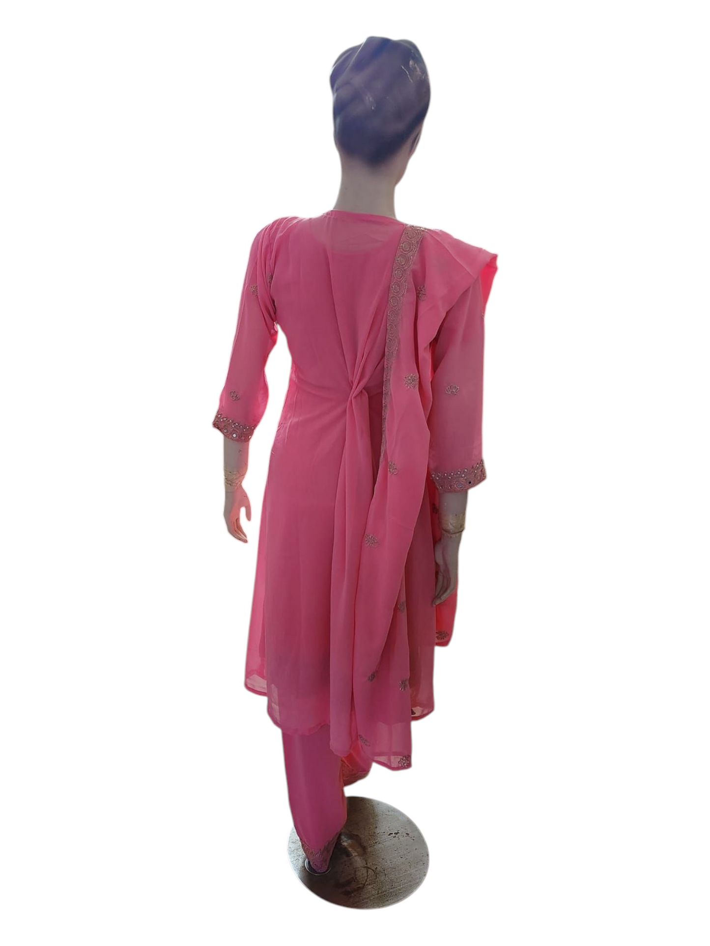 Barbie Pink Salwar Kameez With Overcoat