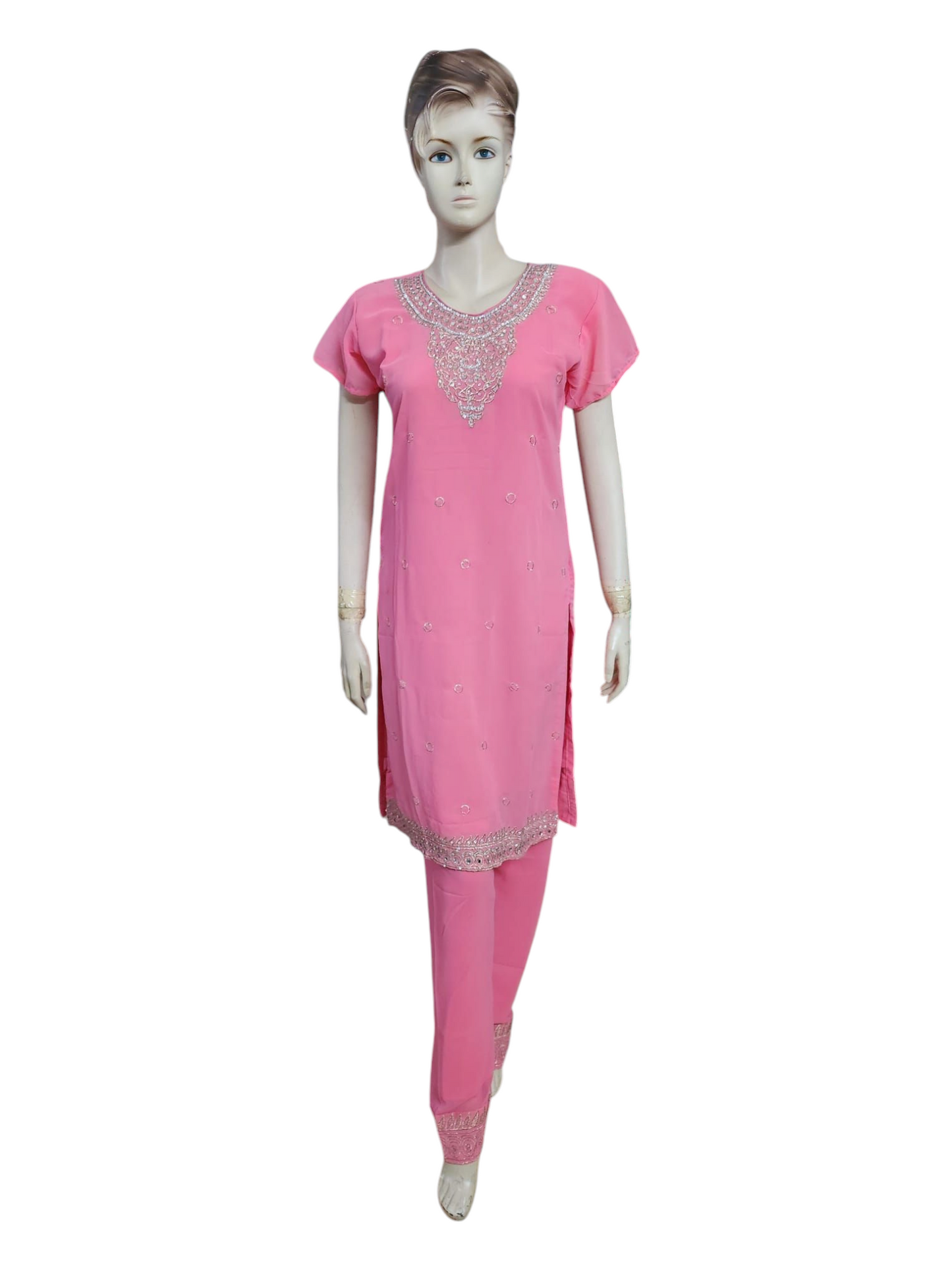Barbie Pink Salwar Kameez With Overcoat