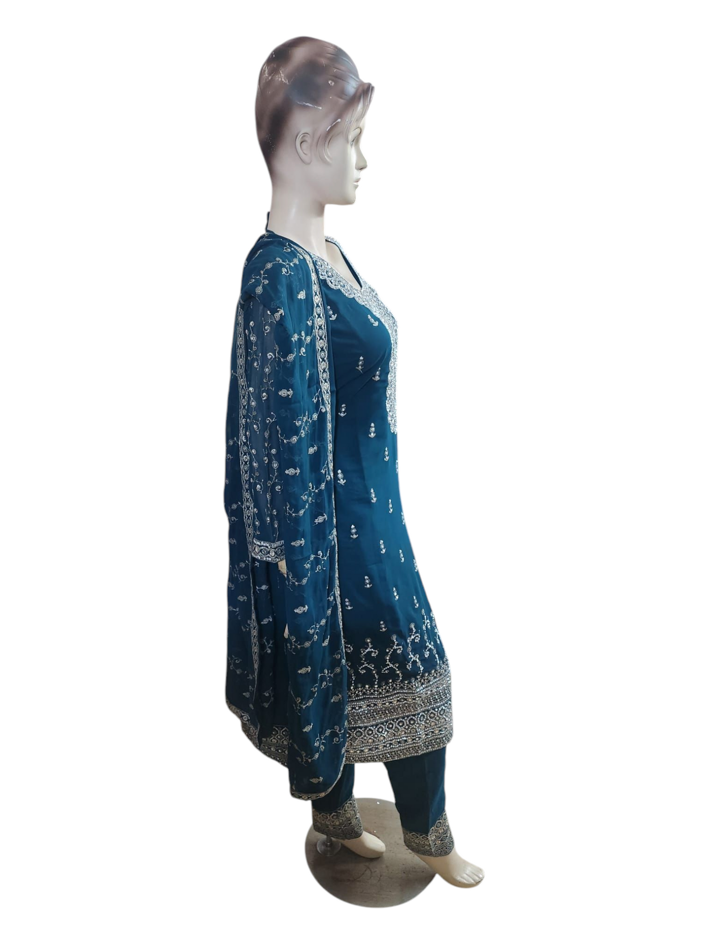 Turquoise Salwar Kameez