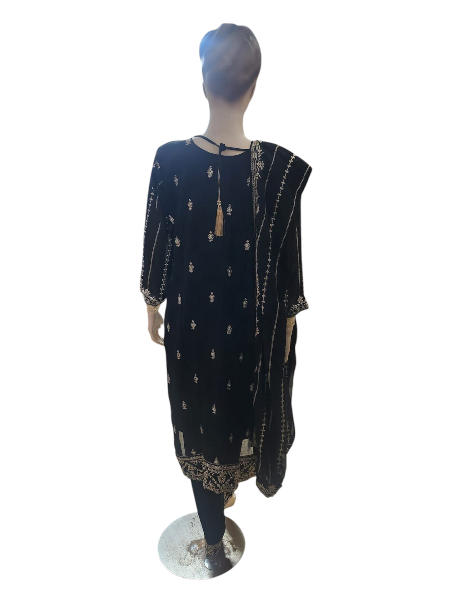 Black and Silver Salwar Kameez