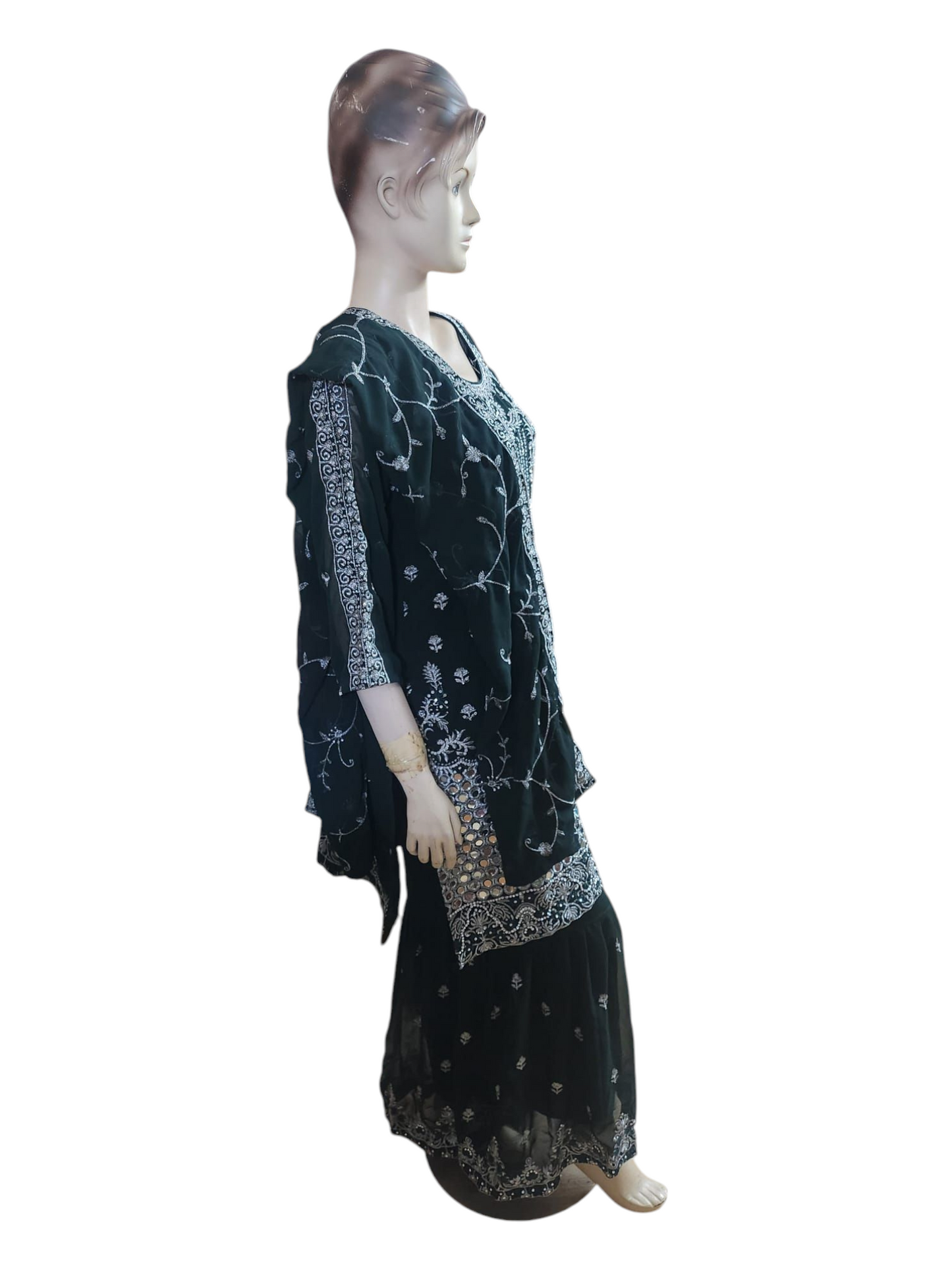 Forest Green Sharara Suit