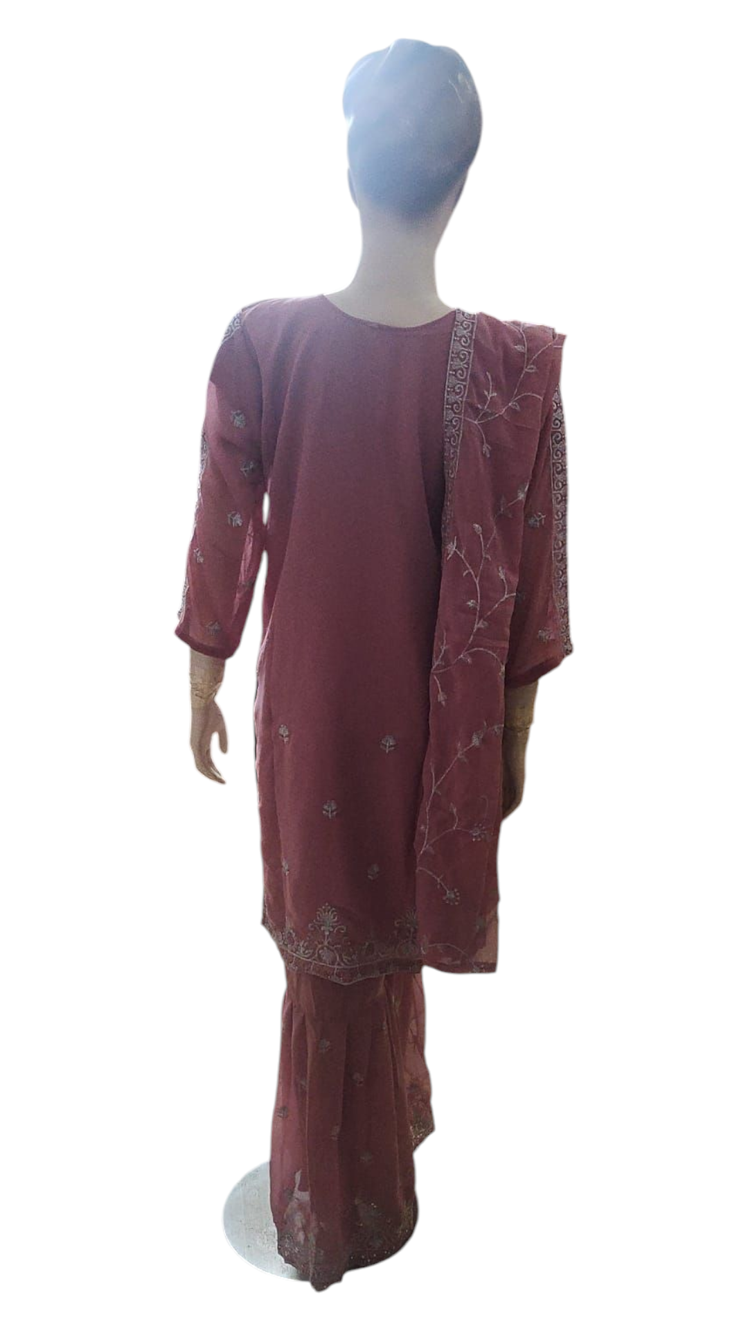 Dusty Pink Sharara Suit