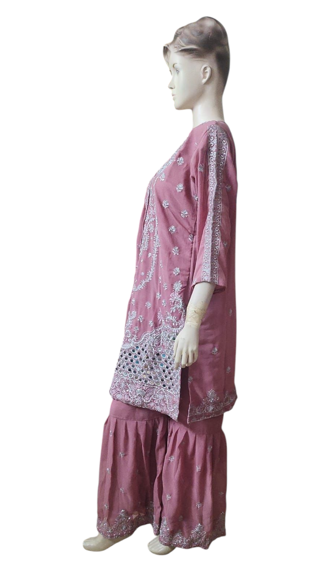 Dusty Pink Sharara Suit