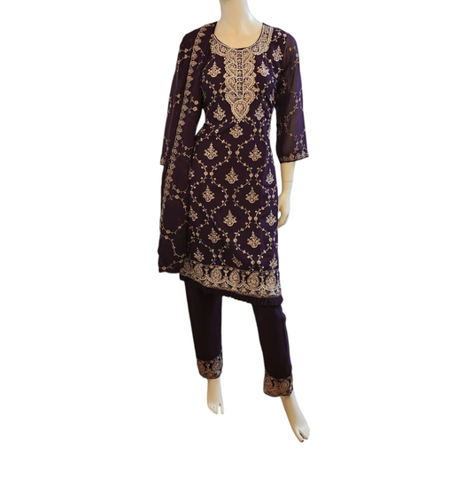 Purple Salwar Kameez