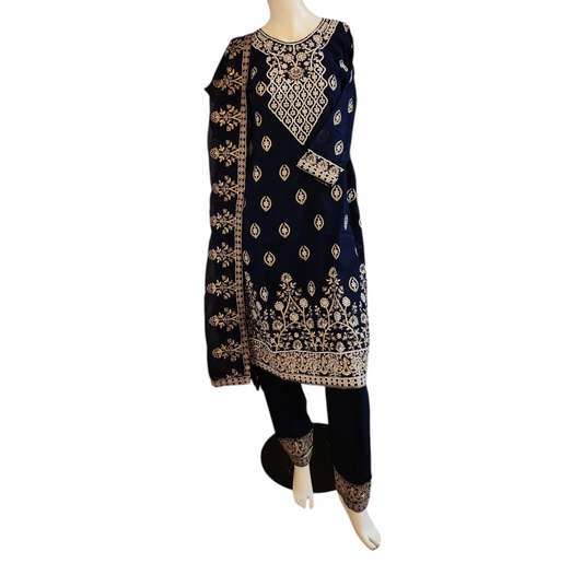 Space Navy Salwar Kameez