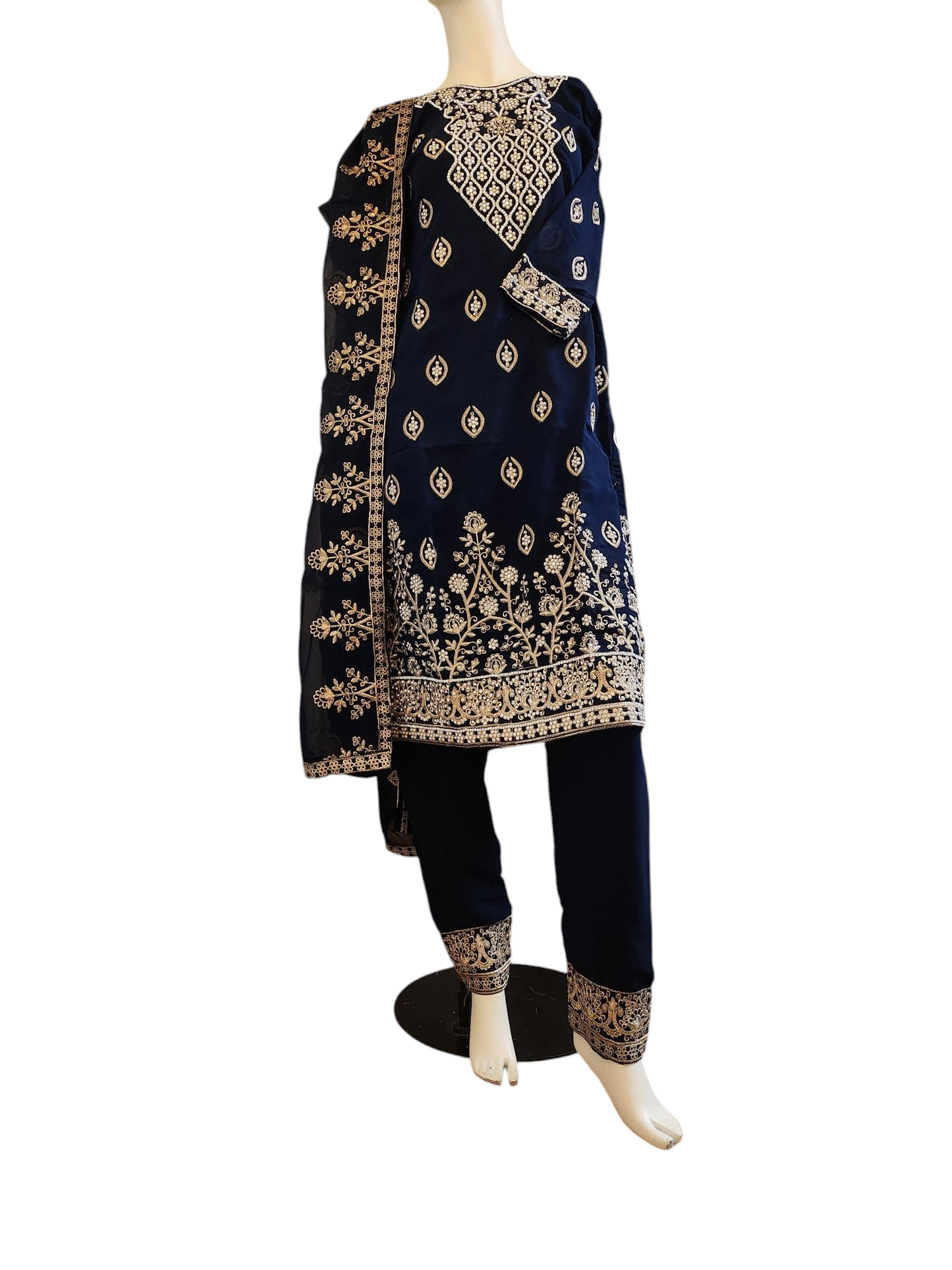 Space Navy Salwar Kameez