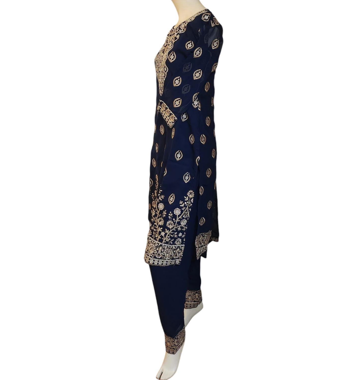Space Navy Salwar Kameez