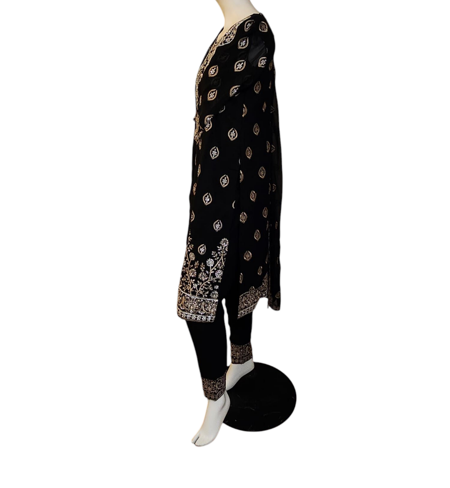 Jet Black Salwar Kameez