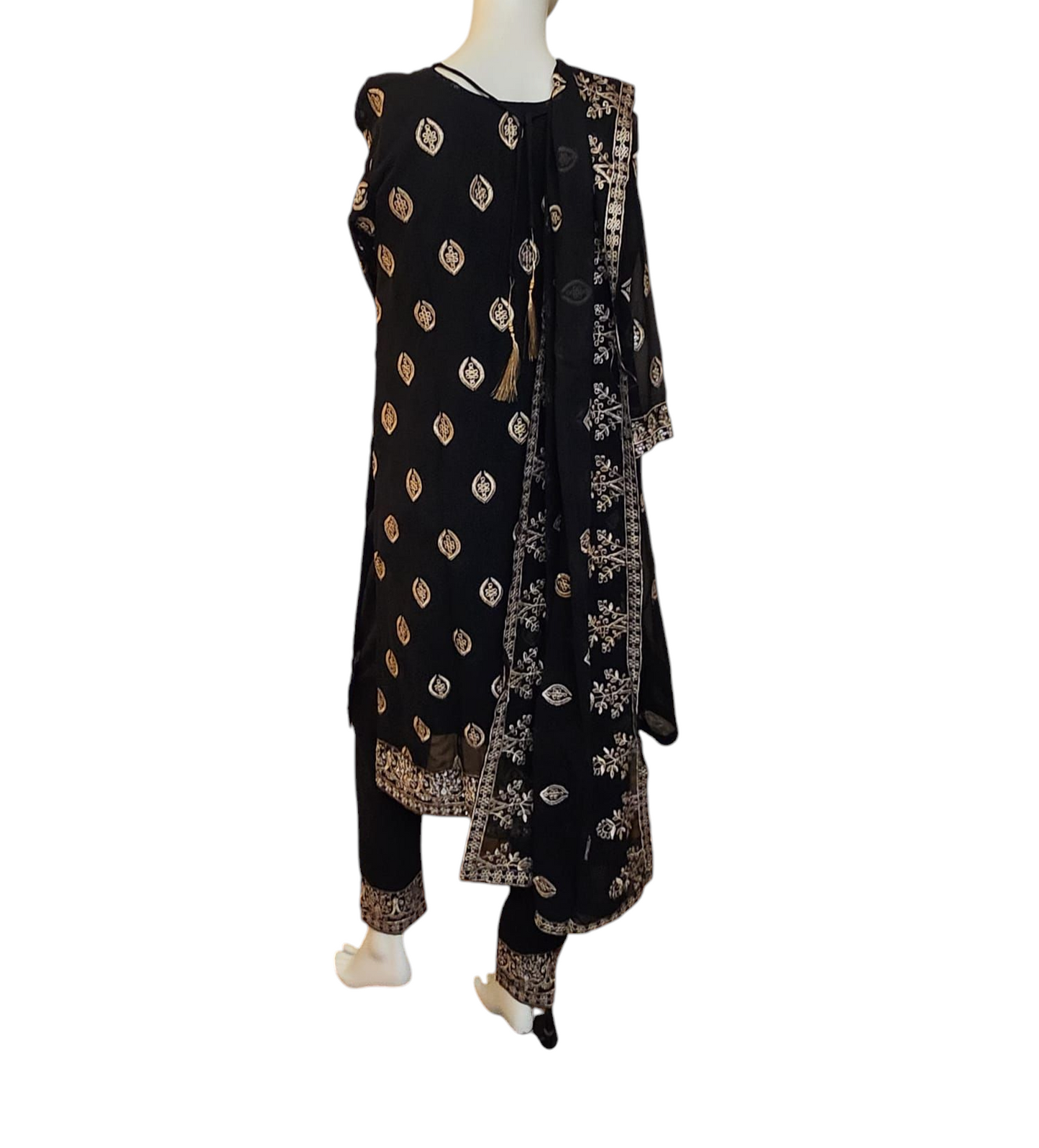 Jet Black Salwar Kameez