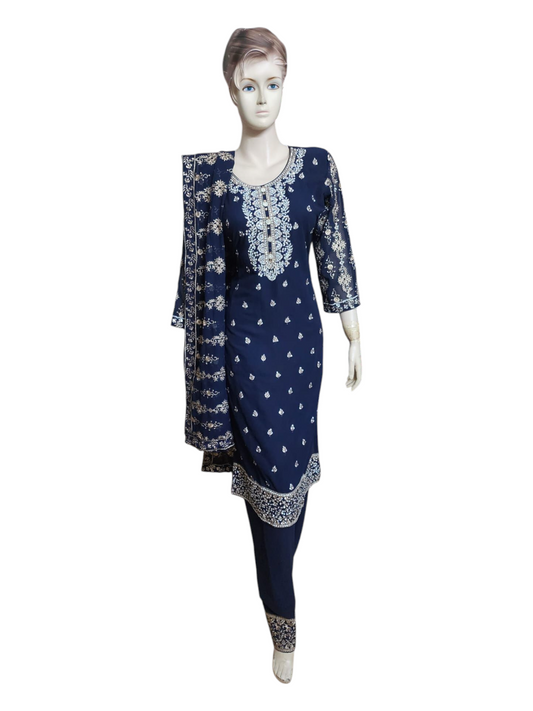 Midnight Navy Salwar Kameez