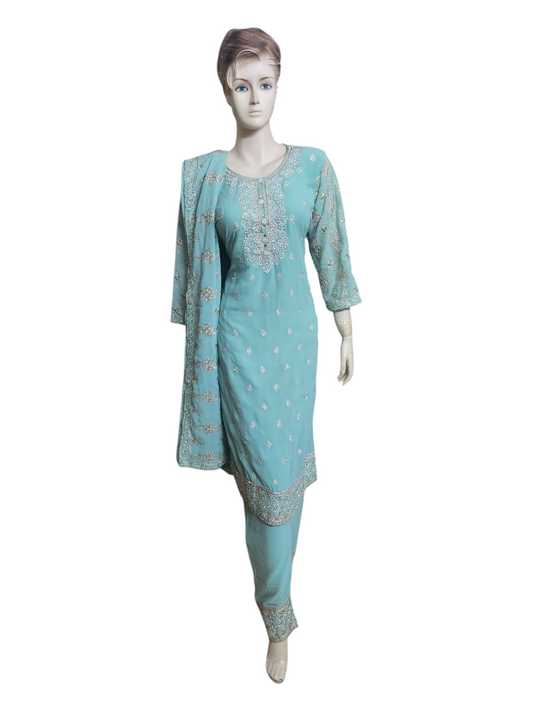 Mint Green Salwar Kameez