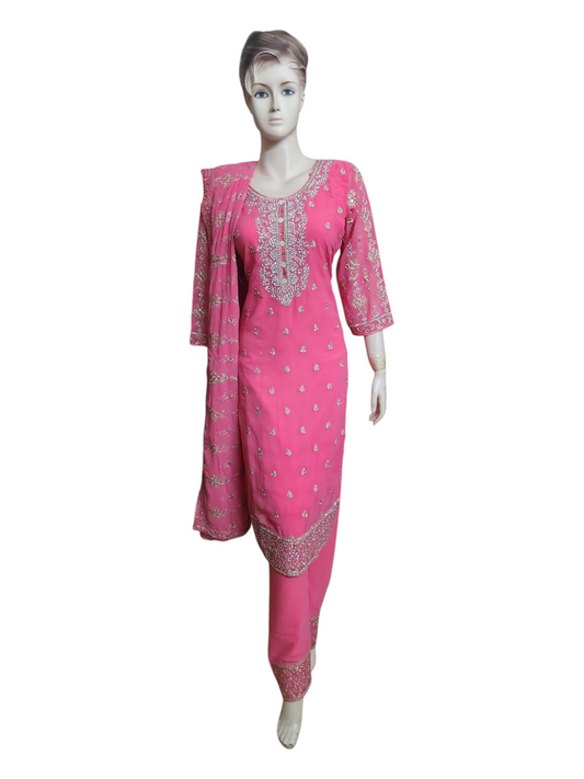 Bright Pink Salwar Kameez
