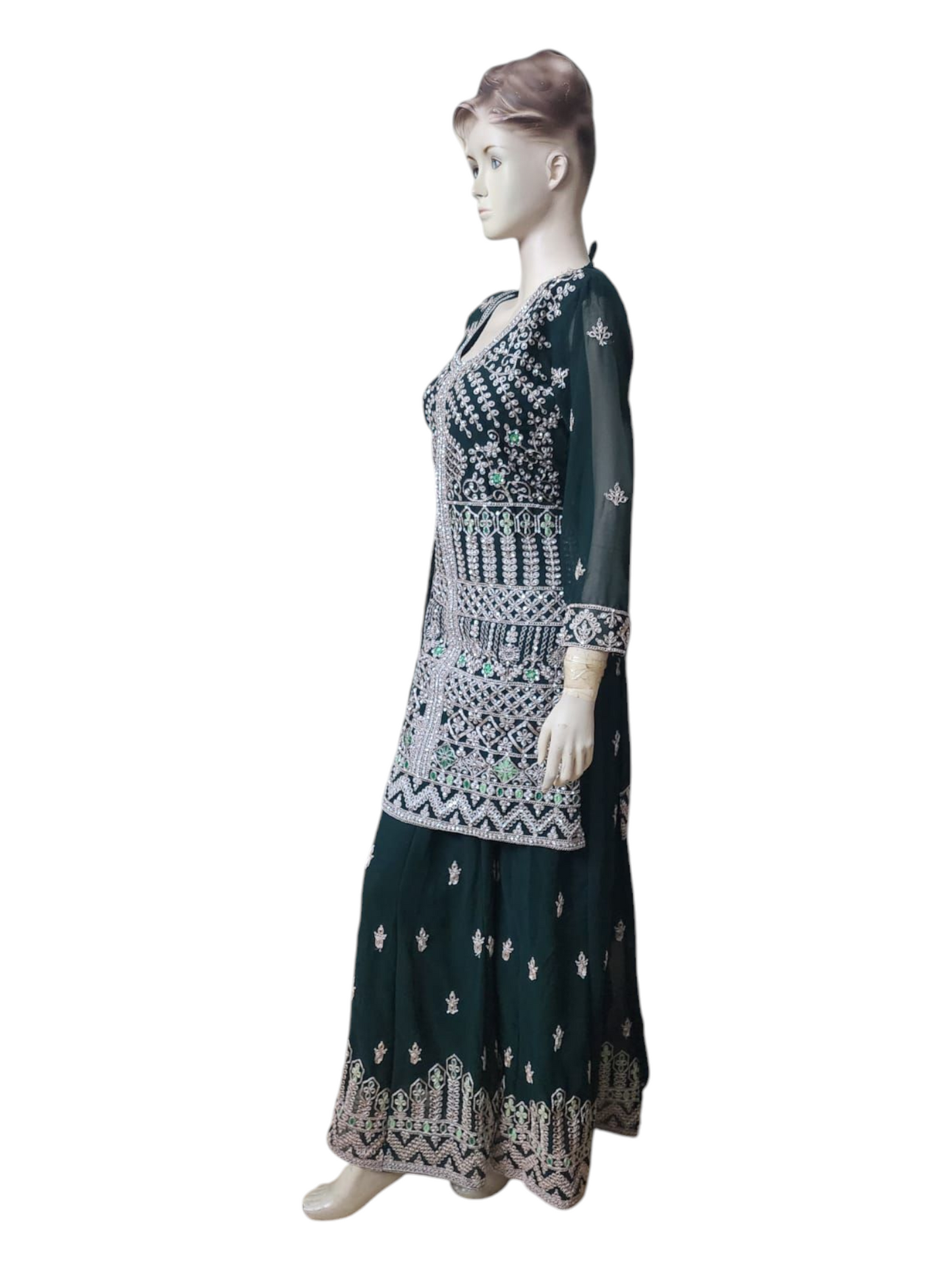 Winter Green Palazzo Suit