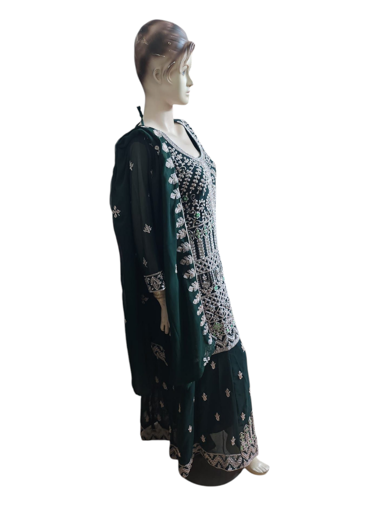 Winter Green Palazzo Suit