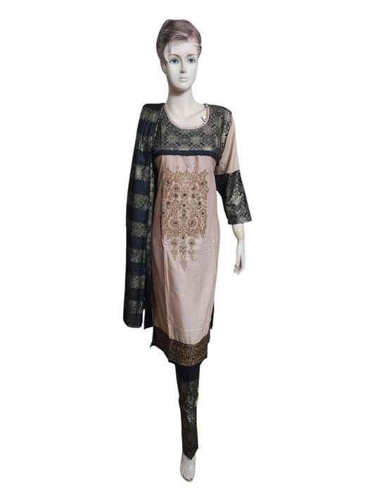 Black & Gold Salwar Kameez