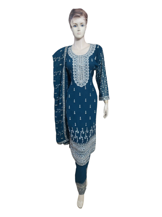 Turquoise Salwar Kameez
