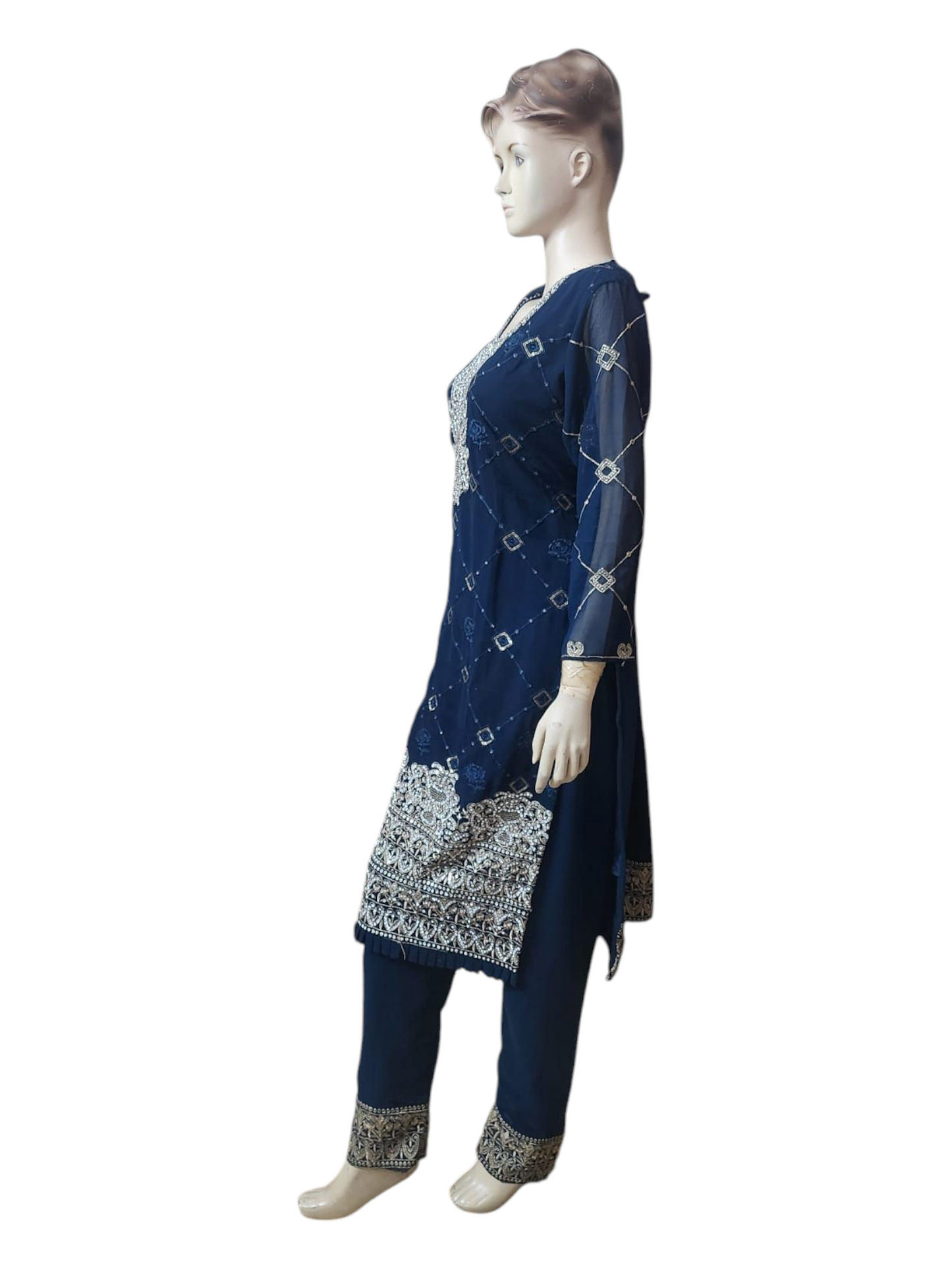 Navy Salwar Kameez