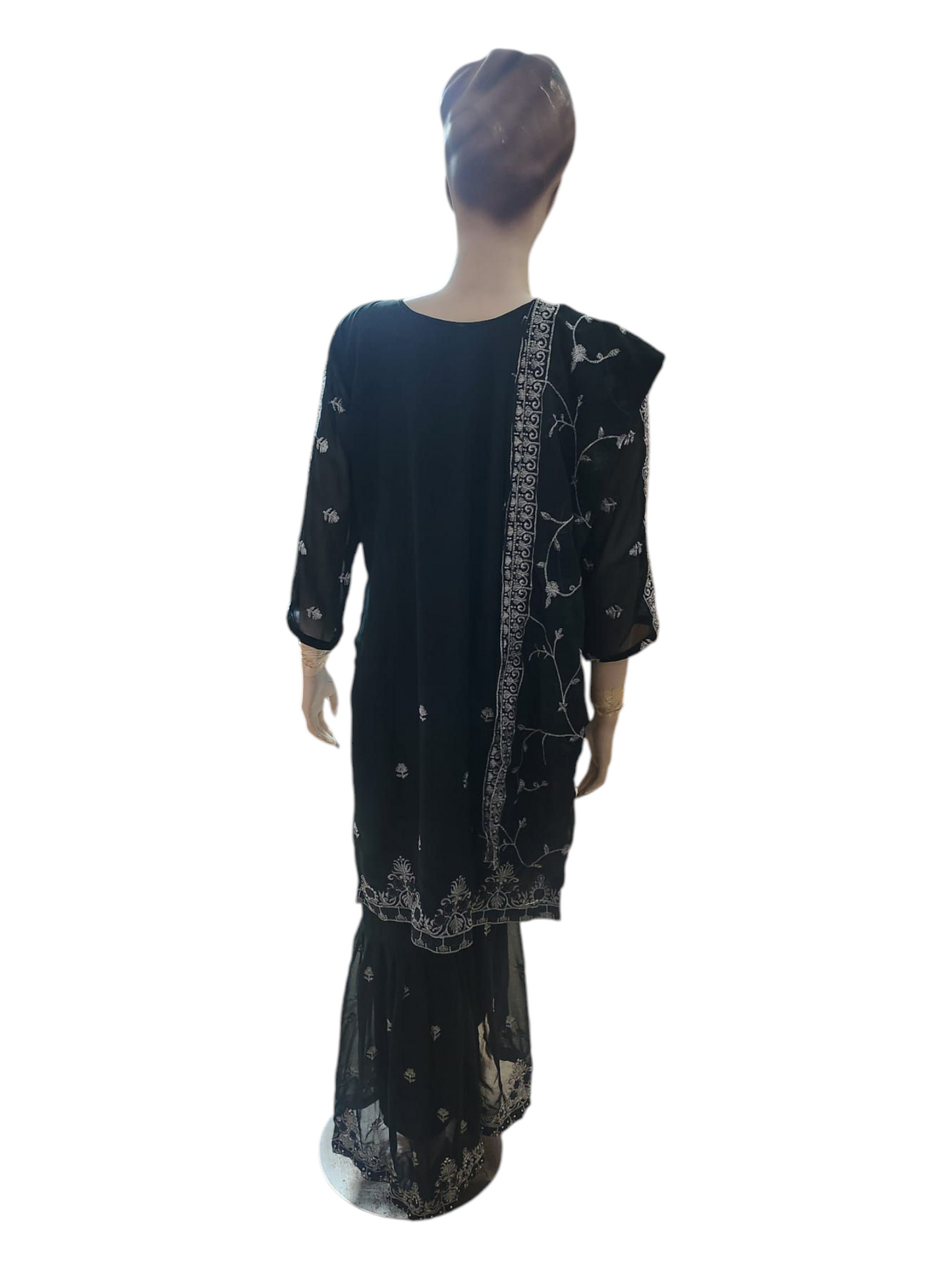 Forest Green Sharara Suit